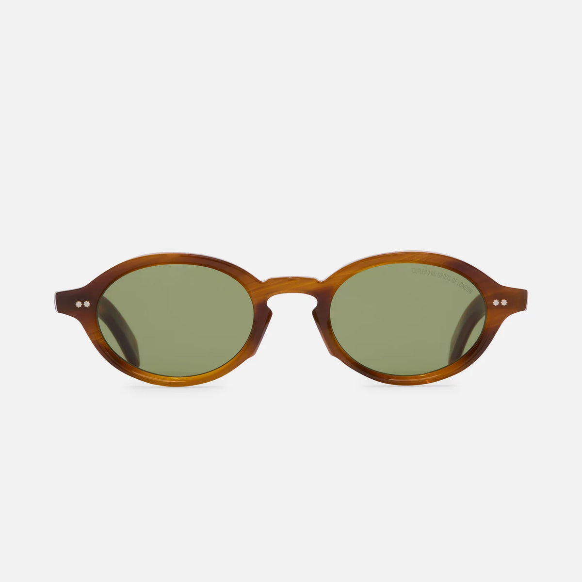 Cutler and Gross GR13 – Mustard Horn front view