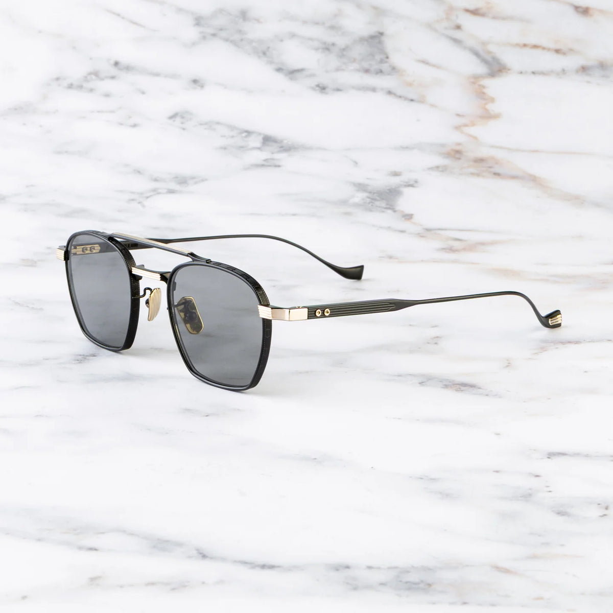 Cutler and Gross CRANLEY 332/350 – Black / Gold angle view