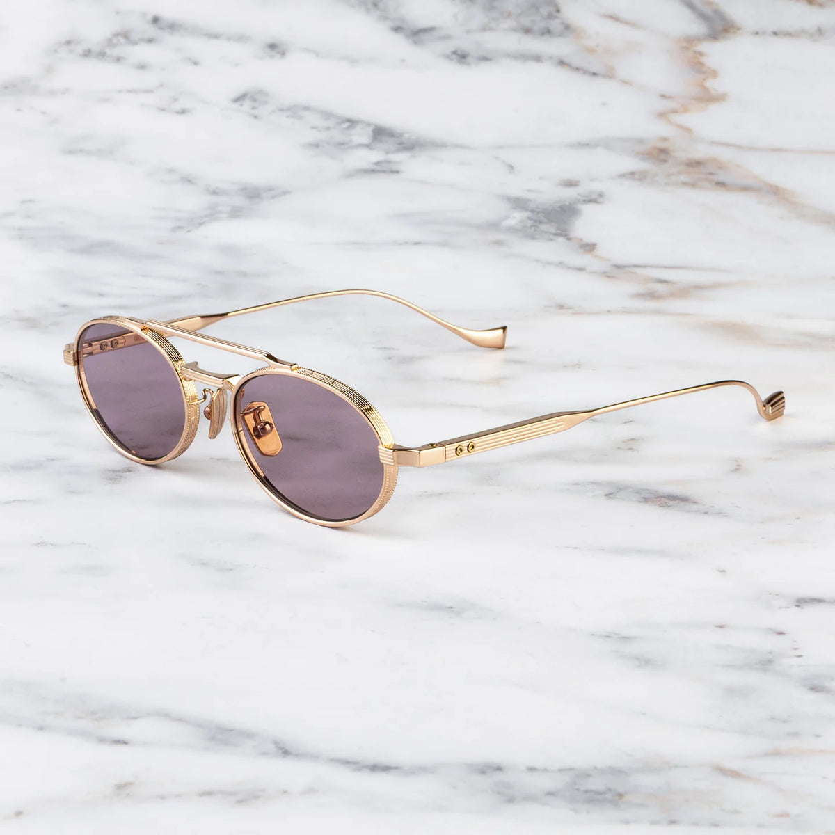 Cutler and Gross LADBROKE 120/350 – Pink Gold angle view