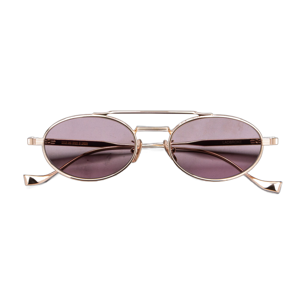 Ladbroke 1427 — Titanium Oval Sunglasses