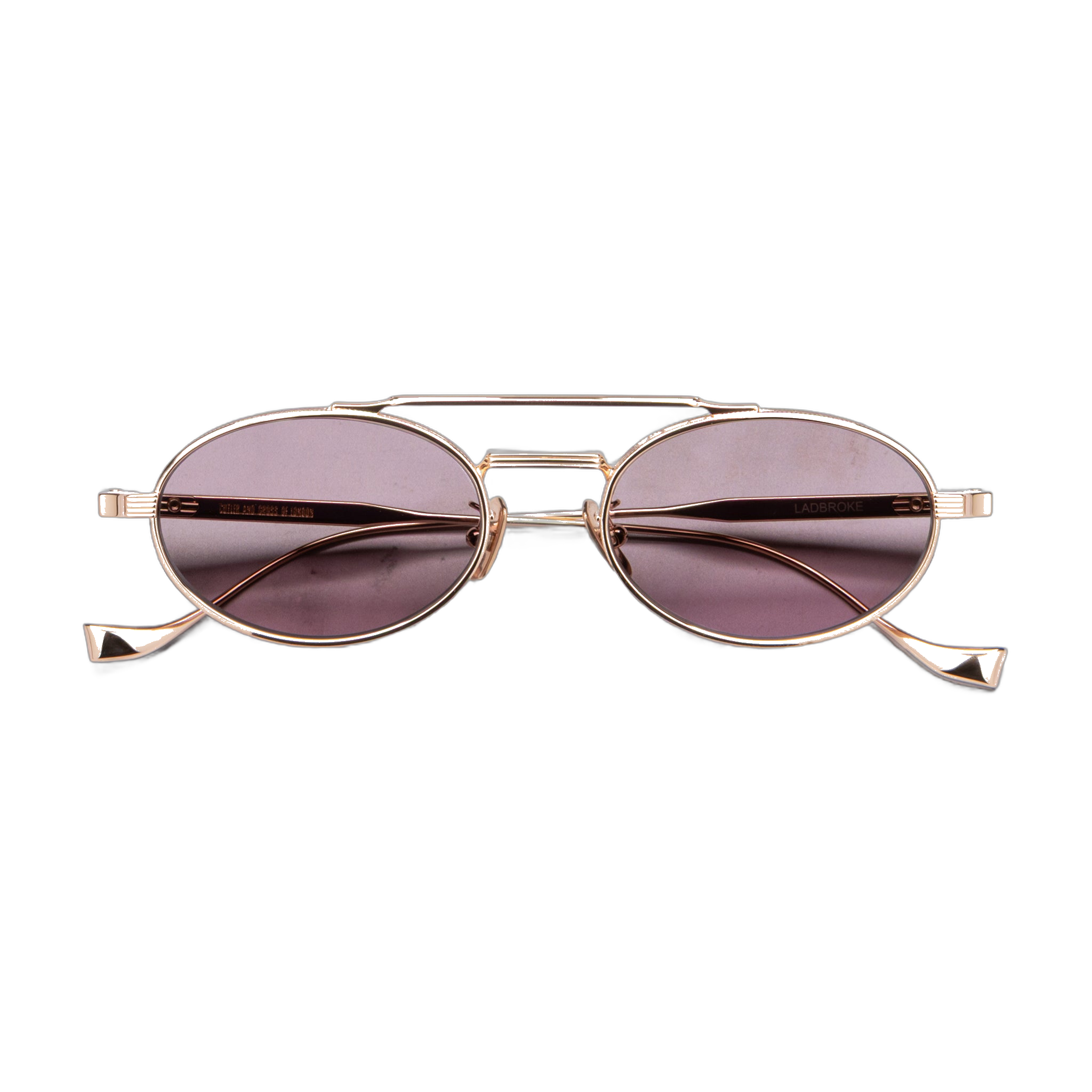 Ladbroke 1427 — Titanium Oval Sunglasses