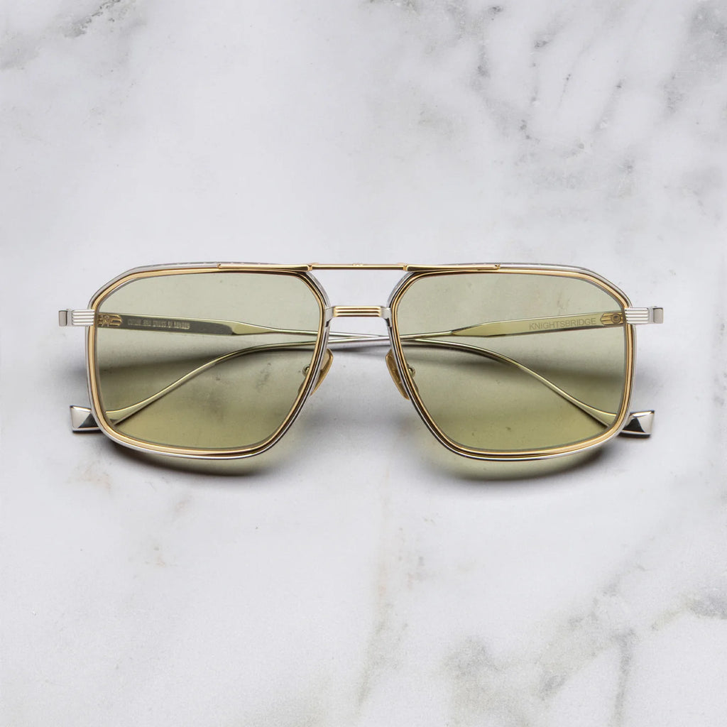 Cutler and Gross KNIGHTSBRISGE 147/350 SILVER/GOLD sunglasses, detail view