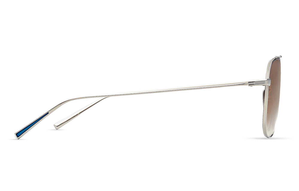 DITA ARTOA.27 DTS163-A-01 silver titanium sunglasses, side view showing slender temple