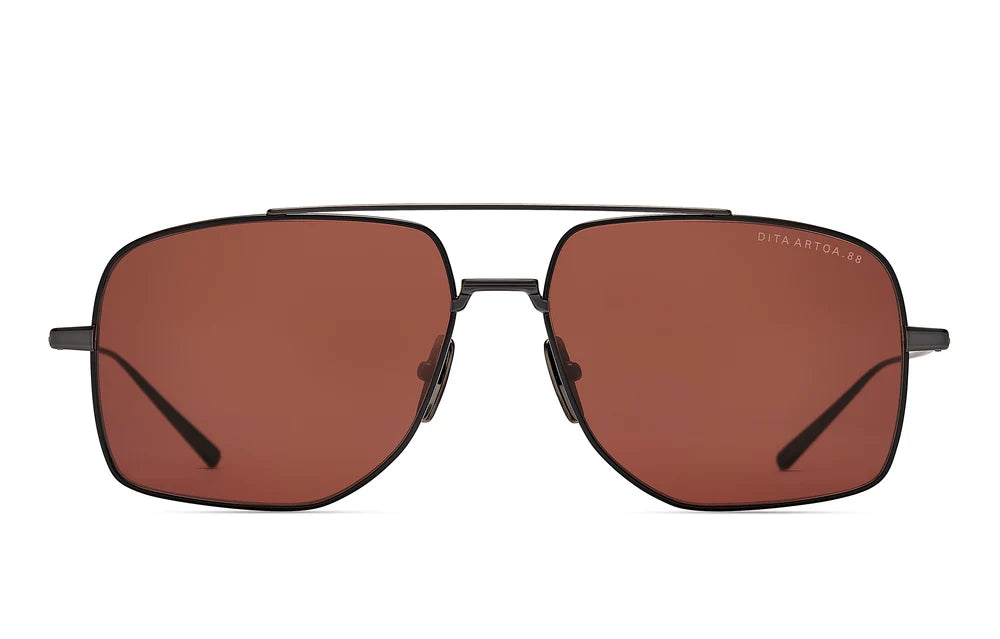 DITA ARTOA.88 DTS190-A-03 Black Iron / Black titanium sunglasses, front view