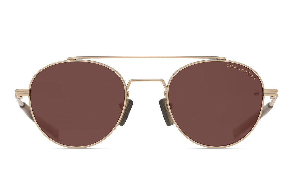 DITA DLS137 Gold Sand sunglasses, front view