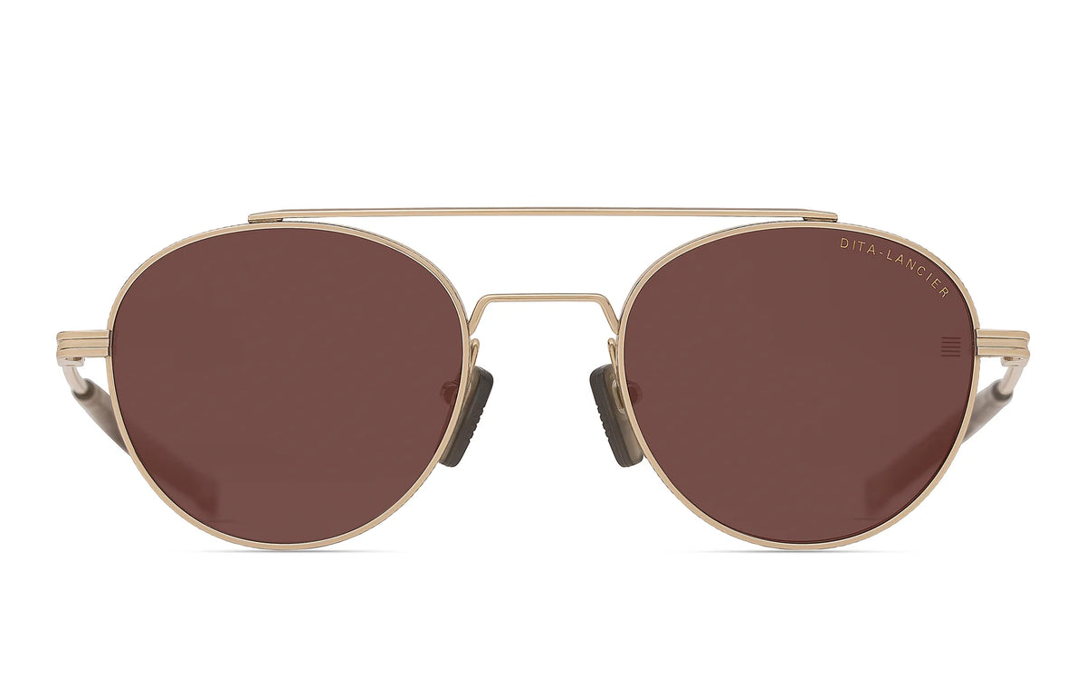 DITA DLS137 Gold Sand sunglasses, front view