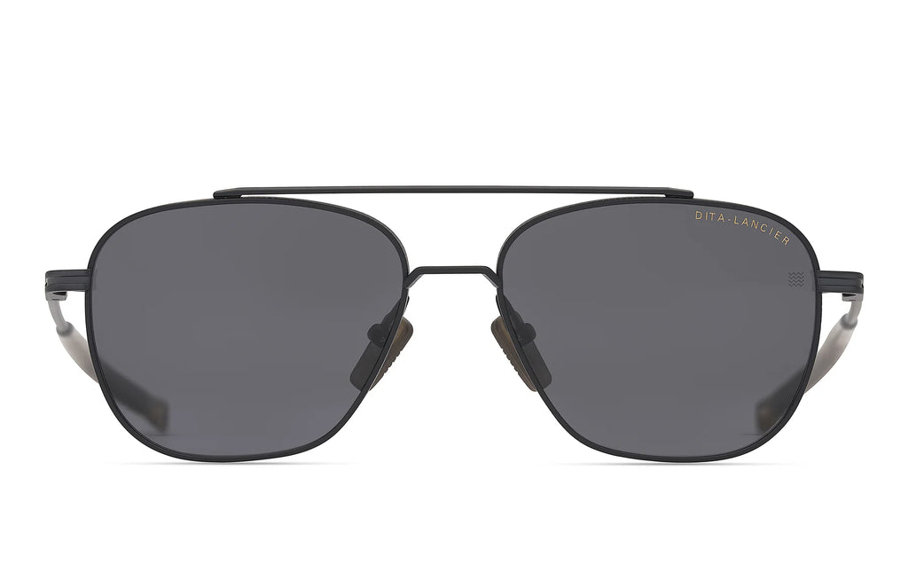 DITA DLS139 Matte Black sunglasses, front view