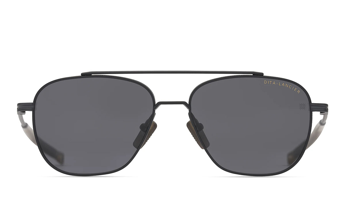 DITA DLS139 Matte Black sunglasses, front view