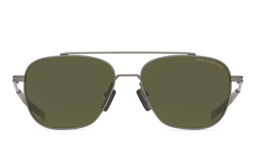 DITA DLS139 Brushed Antique Silver sunglasses, front view