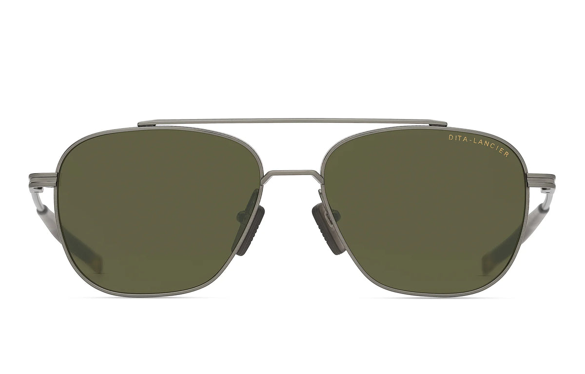 DITA DLS139 Brushed Antique Silver sunglasses, front view