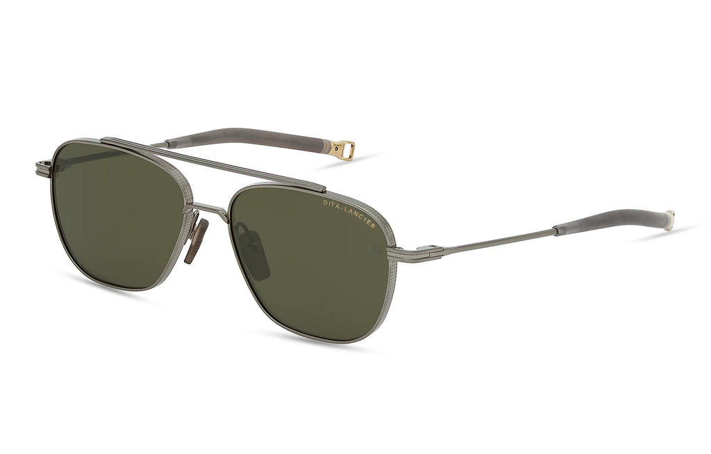 DITA DLS139 Brushed Antique Silver sunglasses, side view