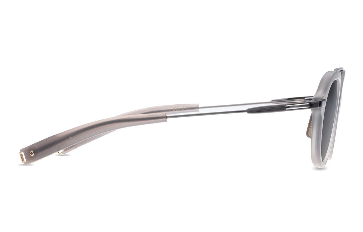 DITA DLS407 Satin Crystal Grey - Antique Silver sunglasses, detail view